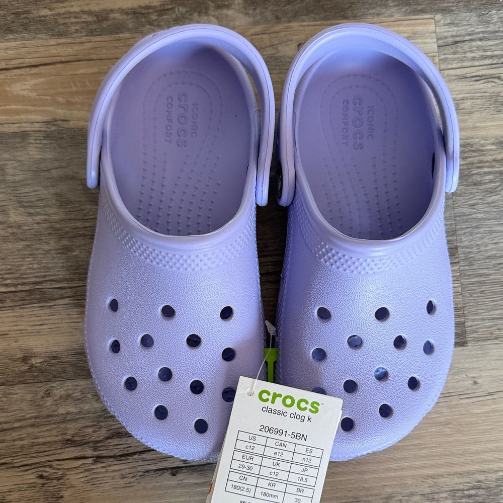 CROCS Kids size K12 - Light Purple
